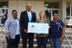 Check Presentation from Pepsi with SAU president and IAD Office